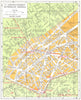 PARIS. 17e Arrondissement Batignolles-Monceau (1) 1920 old antique map chart