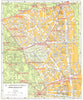 PARIS. 20e Arrondissement Menilmontant 1920 old antique vintage map plan chart