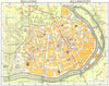 PARIS. Boulogne; Billancourt 1920 old antique vintage map plan chart