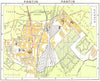 PARIS. Pantin 1920 old antique vintage map plan chart