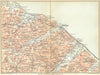 ITALY. Adriatic coast Rimini to Mondolfo. Cattolica Pesaro Fano Urbino 1924 map