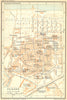 ITALY. Pesaro Town plan 1924 old antique vintage map chart