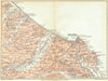 ITALY. Costa Adriatica Mondolfo Numana (Senigallia Ancona Jesi Osimo) 1924 map