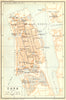 CROATIA. Zadar. Town plan 1924 old antique vintage map chart