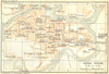 ITALY. Ascoli Piceno. Town plan 1924 old antique vintage map chart