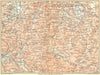 ITALY. L'Appennino fra Terni, Spoleto, Norcia e Leonessa 1924 old antique map