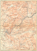 ITALY. Da Tivoli a Mandela. Ciciliano Marcellina Licenza Vicovaro 1924 old map