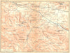 ITALY. Da Roma a Fiuggi e a Frosinone Scalo. Anagni, Segni 1924 old map
