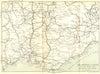 RHÔNE. Rhone & Savoy with passes from France into Italy 1889 old antique map