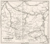 FRANCE. The South-Western baths and Winter Resorts 1889 old antique map chart