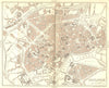 HAUTE-GARONNE. Toulouse 1889 old antique vintage map plan chart