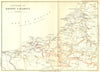 PYRÉNÉES-ATLANTIQUES. Way to Pyrenees west. Area of Bayonne & Biarritz 1889 map