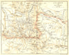 HAUTE-GARONNE. Central Pyrenees. Luchon and Environs 1889 old antique map