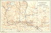LOT. Rocamadour Alvignac Padirac Lacave 1923 old antique map plan chart
