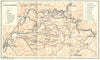 TARN. Le Sidobre 1923 old antique vintage map plan chart