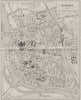 ALLIER. Vichy 1923 old antique vintage map plan chart