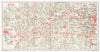 MEXICO CITY town/city plan de la cuidad. City centre 1968 old vintage map