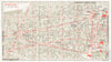 GUADALAJARA town/city plan de la cuidad. Mexico 1968 old vintage map chart