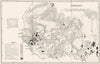 AFRICA. physical and geology. Geology 1943 old vintage map plan chart