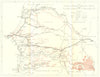 SENEGAL. Senegal and the district of Dakar. Senegal 1944 old vintage map chart