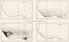 TOGO. Togo. Rainfall 1944 old vintage map plan chart