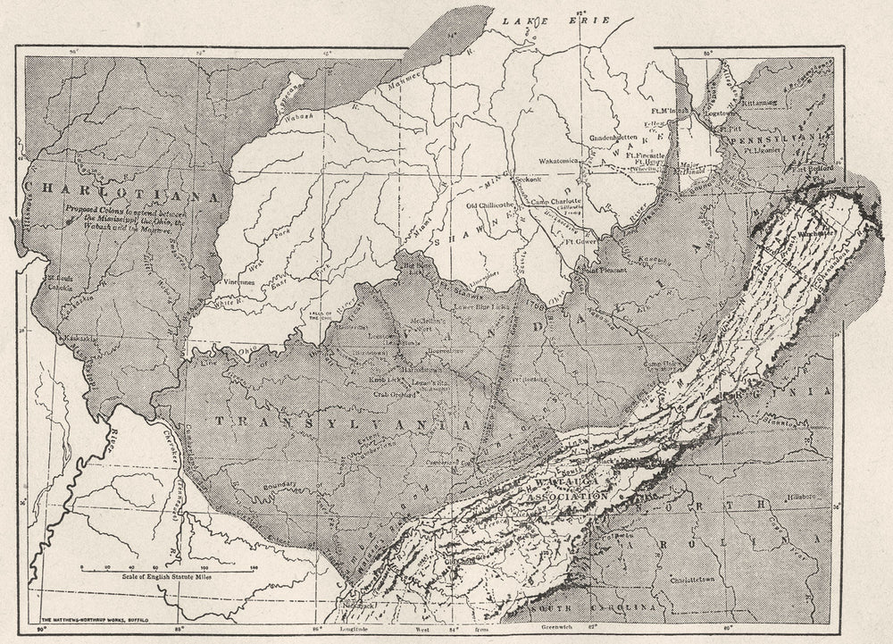 USA. The West 1763-1776, sketch map 1942 old vintage plan chart