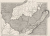 USA. The West 1763-1776, sketch map 1942 old vintage plan chart