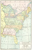 USA. State Claims to Western Lands, 1783-1802 1942 old vintage map plan chart