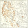USA. The Far West, 1830-1848 1942 old vintage map plan chart