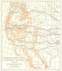 USA. Transcontinental Routes & Territorial Adjustments, 1850-58 1942 old map