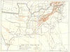 USA. 1861-1865. Civil War 1942 old vintage map plan chart