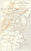 USA. The War in 1862. The Eastern Theatre of War 1942 old vintage map chart