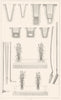FARMING. Agriculture. Drainage. Clippers spade shovel vegetation 1875 print