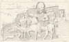 FRANCE. Antiquites Persepolis. Triomphe de Sapor sur Valerien 1875 old print