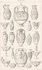 GREECE. Vases, Italo-Grecs, Dits Vases Etrusques 1875 old antique print