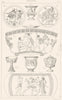 ITALY. Vases de Chiusi(Toscane)(Inedits) 1875 old antique print picture