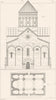 TURKEY. Architecture. Ani plan elevation de Cathedrale  1875 old antique print
