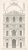 PARIS. Architecture. Achievement du Louvre Pavillons milieu 1875 old print