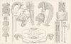 ROMAN ARMOUR. Helmet ostrich; Shield legion; Arc; quiver; Mace; Lance; Axe 1875