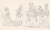 COSTUME. Dame Damoiseau(1450); Seigneur, page, Messager Varlet 1875 old print