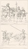 FRANCE. Militaria. Costumes militaires de 1515 a 1544 1875 old antique print