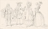 FRANCE. Henri de Lorraine; duc Bourgogne 1700; Dames en Habit Ville 1788 1875