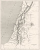 ISRAEL. Asie. Palestine 1841 1875 old antique vintage map plan chart