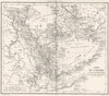 SAUDI ARABIA. Arabie et des Pays Circonvoisins 1875 old antique map plan chart