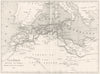 ALGERIA. Afrique Africa. Empire de Maroc Regences Tunis Tripoli 1845 1875 map