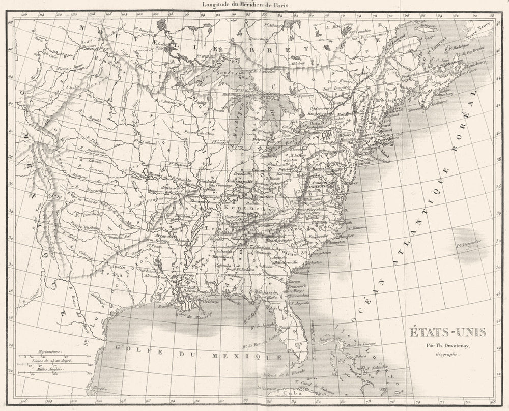 USA. Amerique. Etats-Unis 1875 old antique vintage map plan chart