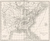 USA. Amerique. Etats-Unis 1875 old antique vintage map plan chart