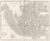 MALAYSIA. Malaisie; I Bassilan 1875 old antique vintage map plan chart