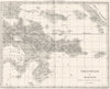 POLYNESIA. Polynesie Micronesie Micronesia Australia New Zealand 1875 old map