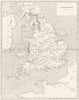 ENGLAND. Angleterre, Ancienne Ancient Britain Britannia 1879 old antique map